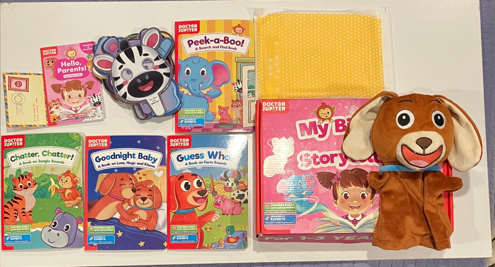 My Big Box of Storytelling Set for 1-3 Year Olds, Puppet, Masks, Doctor Jupiter