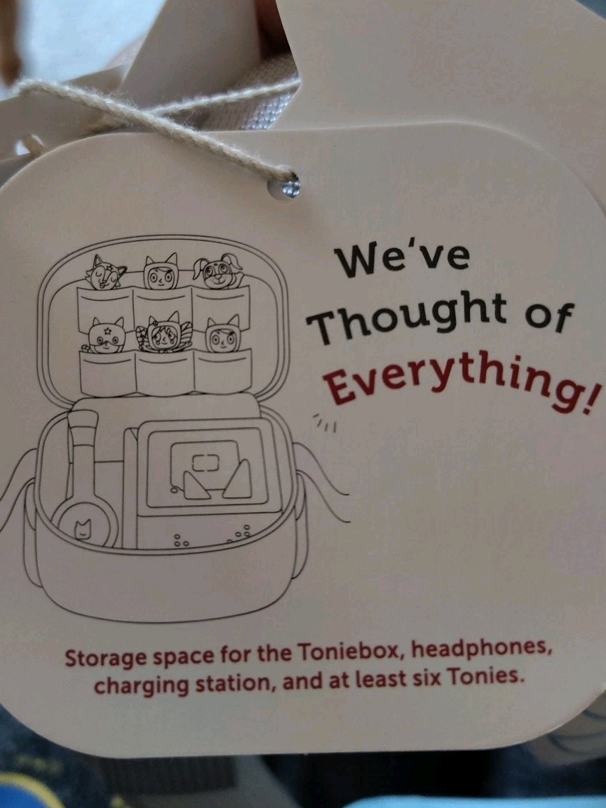 Tonies Character Bag/Blue Yeti-On The Go Storage For Toniebox & Tonies.( 2)Avail