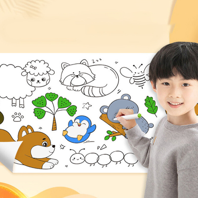 3-Meter Graffiti Scroll Children’s Drawing Roll DIY Kid Painting Educational Toy