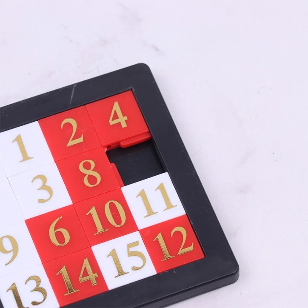 1 Pc Kids 1-15 Number Sliding Puzzle Educational Math Logic Toy Plastic Game