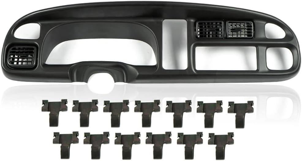 PIT66 Dash Board Bezel Cover Compatible with 1998 1999 2000 2001 2002 Dodge Ram