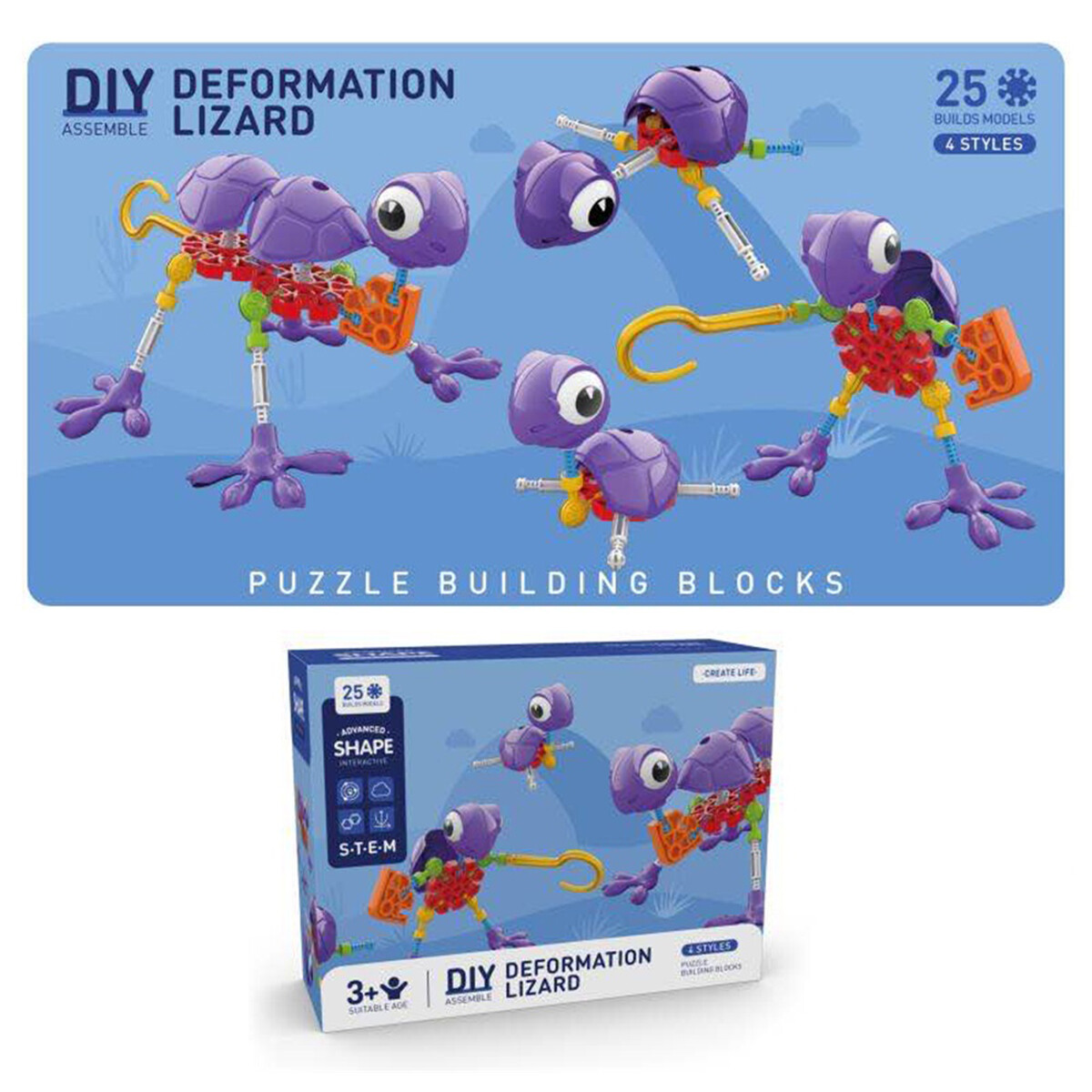 Zummy DIY Deformation Puzzle Building Blocks STEM Toys