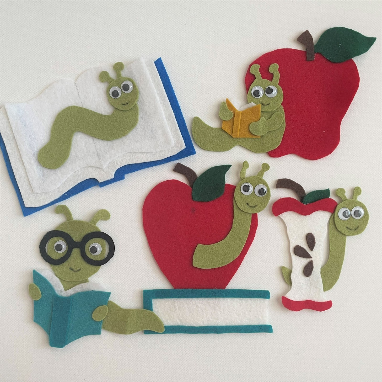 Bookworm Felt Story Set – Celebrate Reading, Curiosity, and Whimsical Learning!