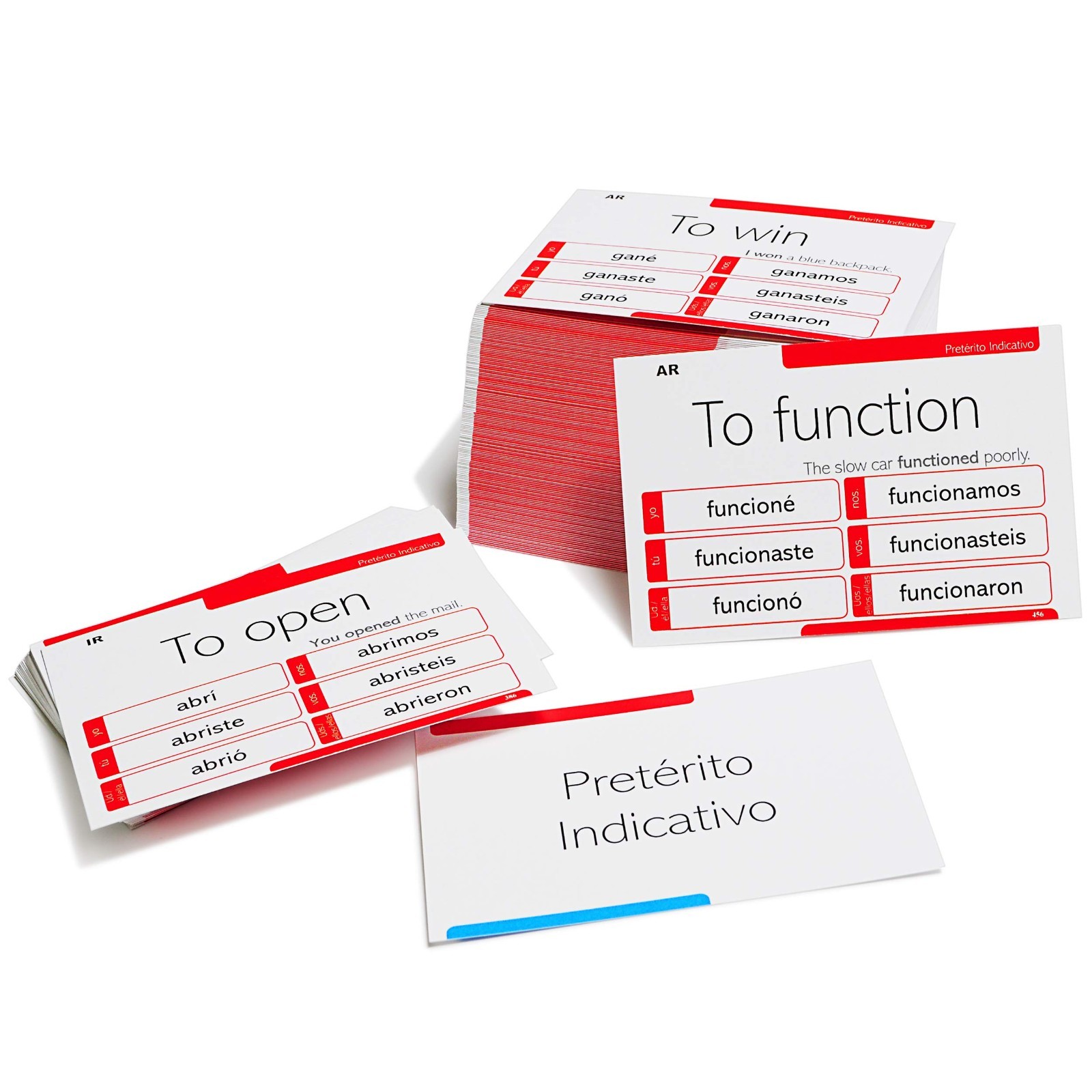 800 Spanish Conjugation Flash Cards – 200 Verbs, Full Examples, 9 Tenses