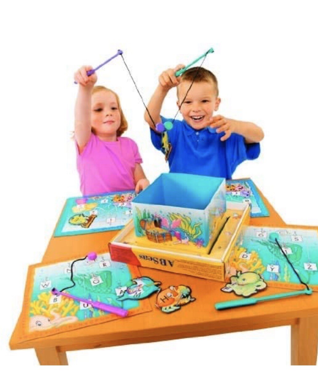 Discovery Toys ( ABC ) AB Seas Alphabet Fishing Game Educational