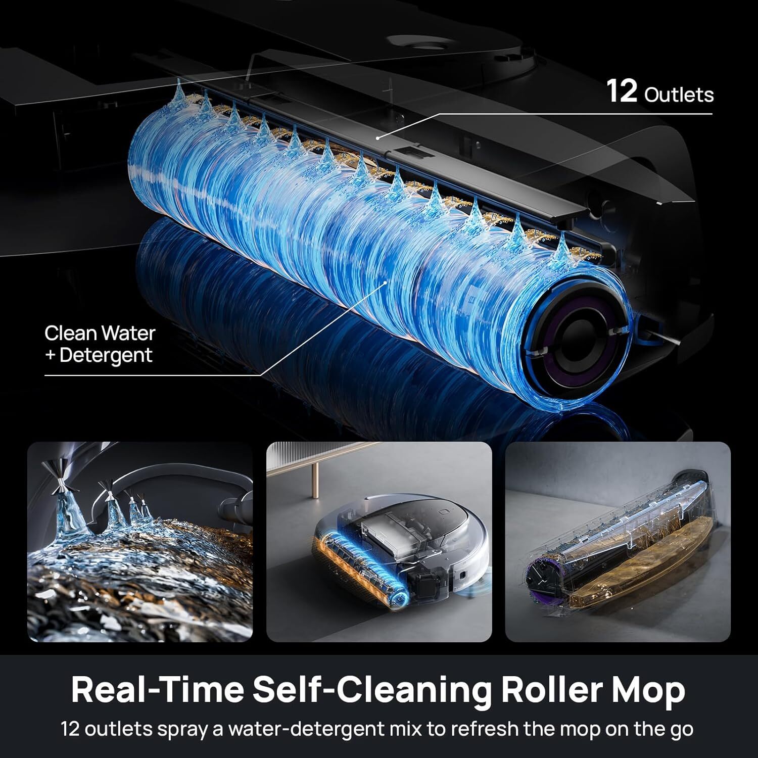 3i S10 Ultra Robot Vacuum and Mop with WaterRecycle System, 13000Pa Suction,