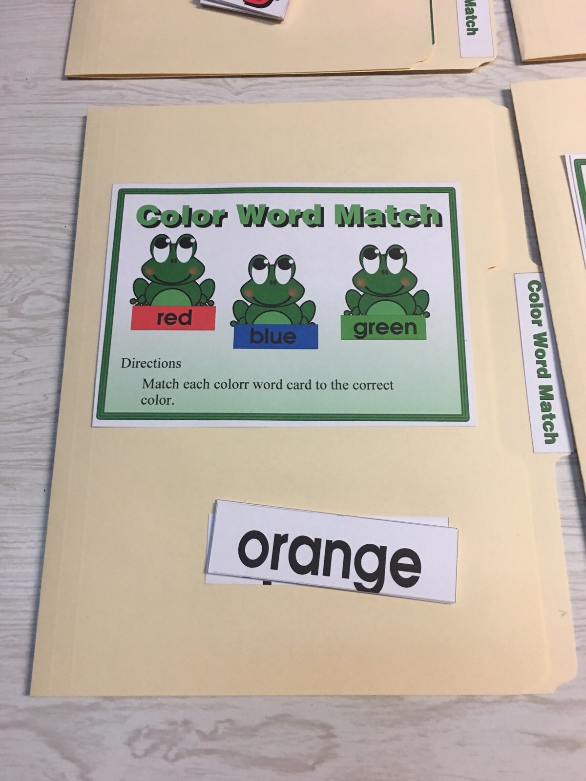 10 File Folder Set – Teaching READING MATH -Froggy Kit