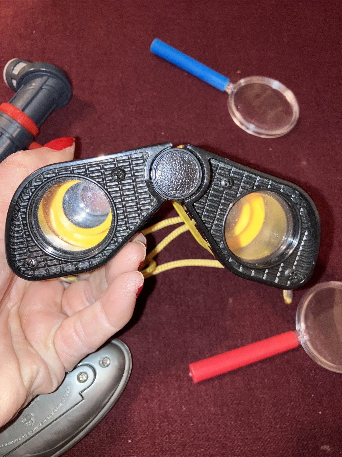 Children’s Detective Kit-Binoculars, 2 Magnifying Glasses, Spy Recorder & More