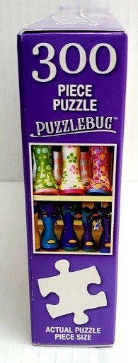 NEW 300PC PUZZLE JIGSAW SET VINTAGE BOTTLE CAPS OR COLORFUL BOOTS