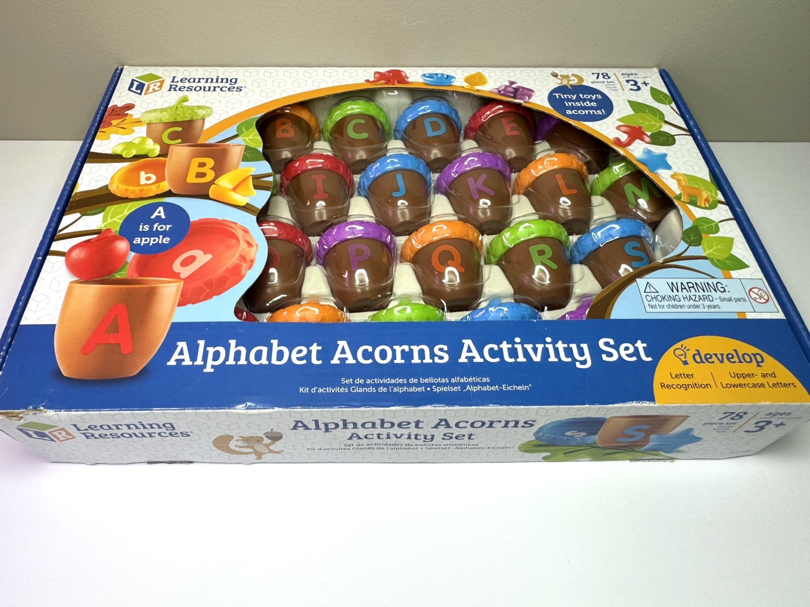 Learning Resources Alphabet Acorns Activity Set Letter Recognition Homeschool