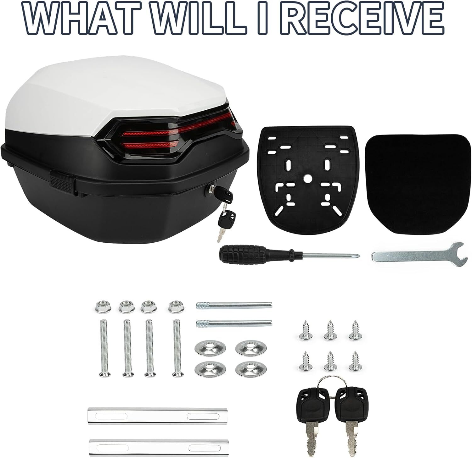 PSLER Universal Tailbox With Soft Backrest – Motorcycle Scooter Daily Top Box