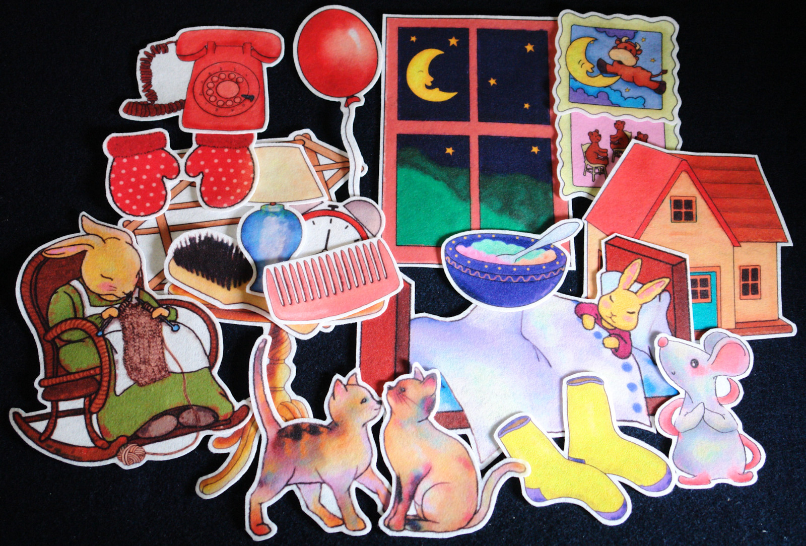 Goodnight Moon Educational Activities Flannel Felt Board Story 20-pc