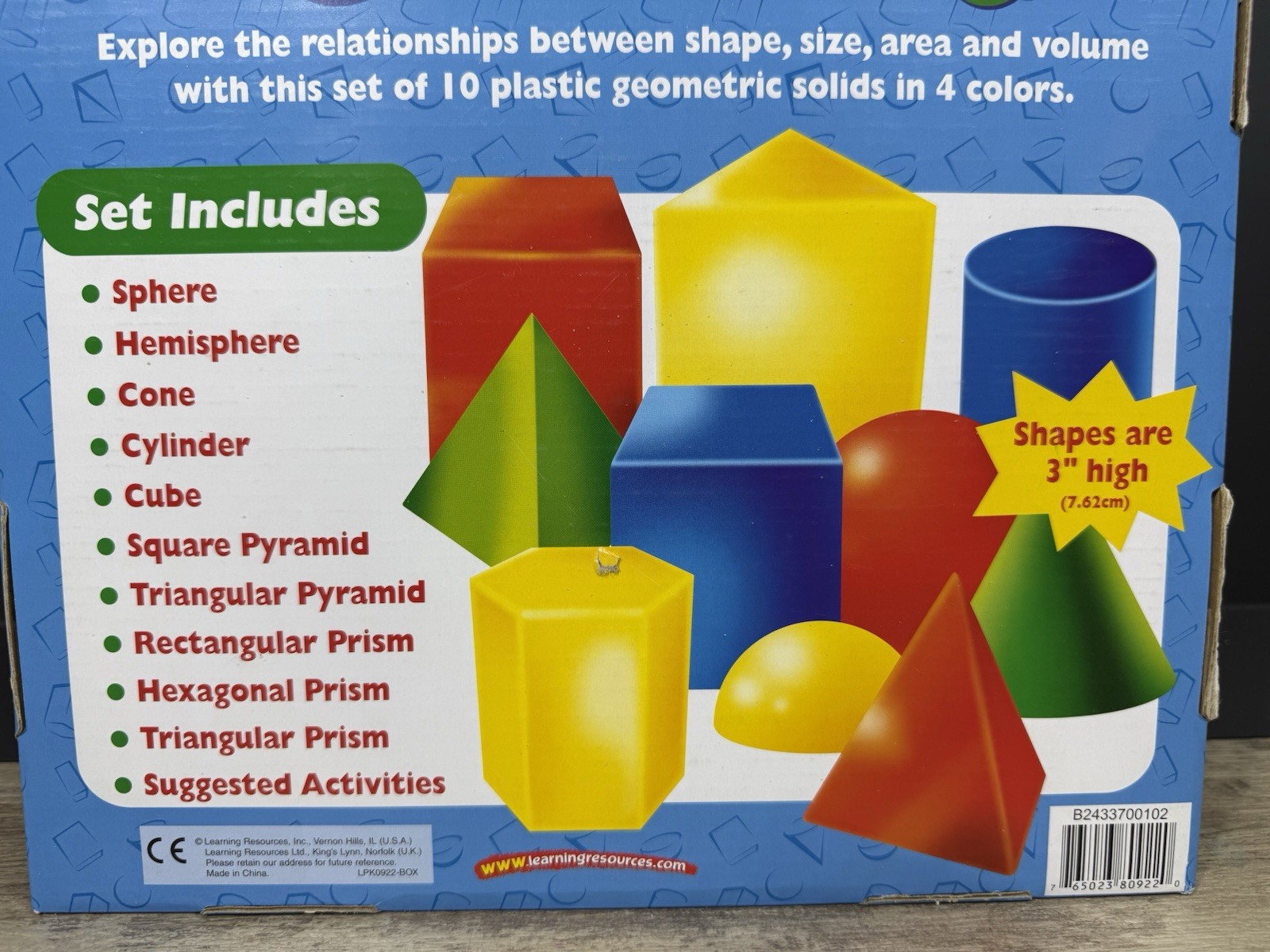 Learning Resources Geometric Shapes – Set of 10 Geometric Shapes