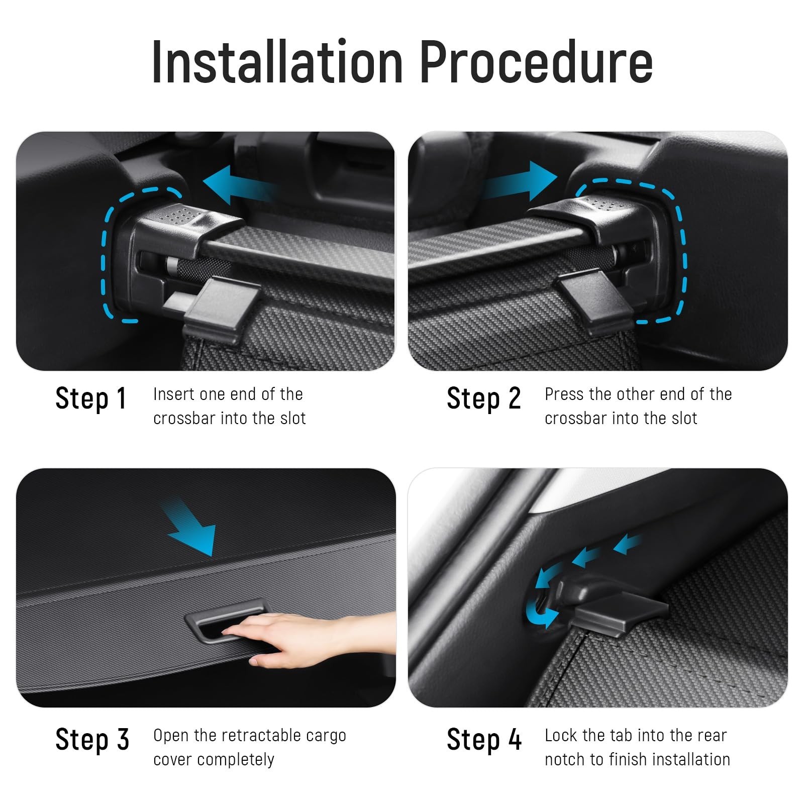 Cargo Cover Compatible with Toyota RAV4 2018 2017 2016 2015 2014 2013 Accesso…