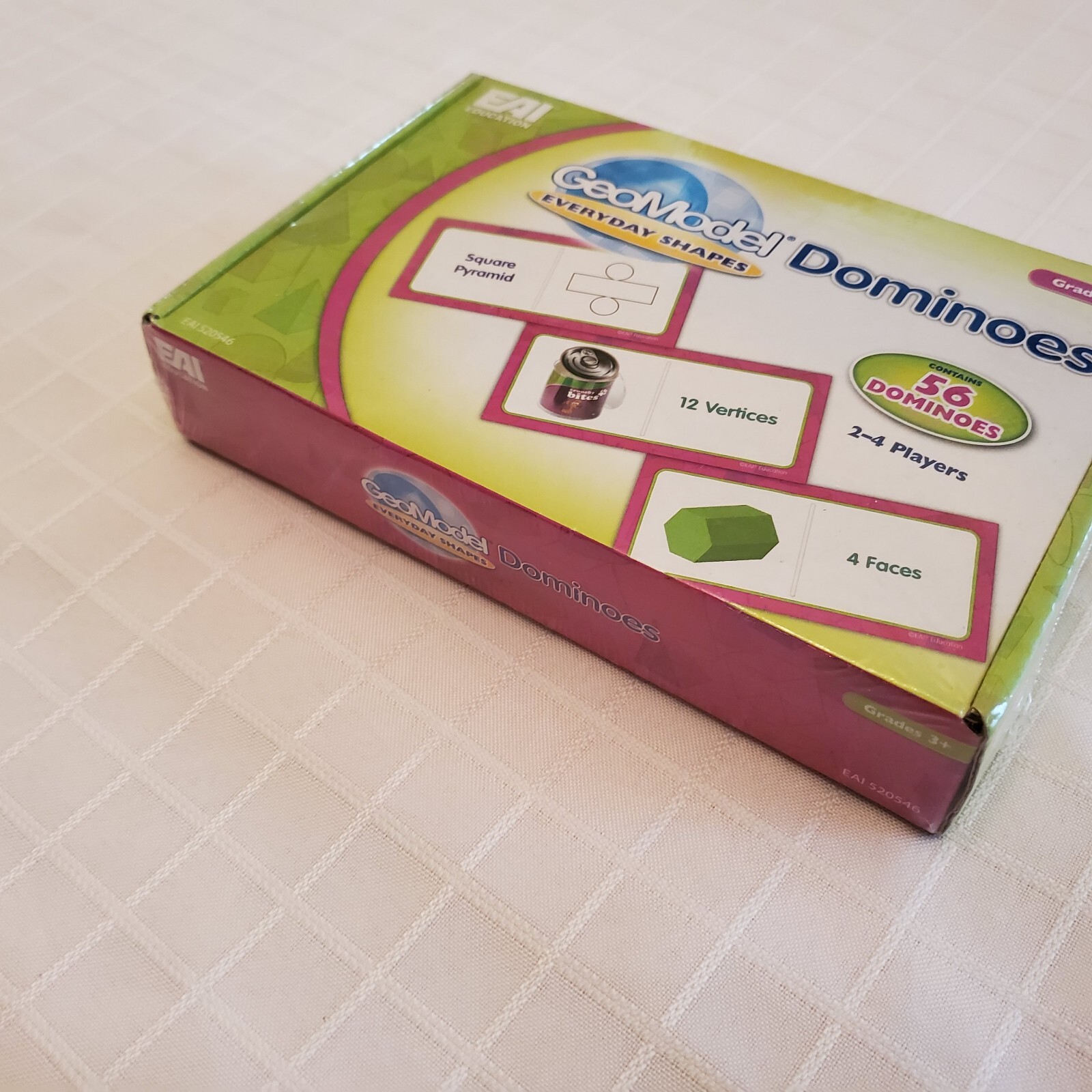 NEW Educational Eai Geomodel Dominoes School Learn Class 2014 3d Shapes Child