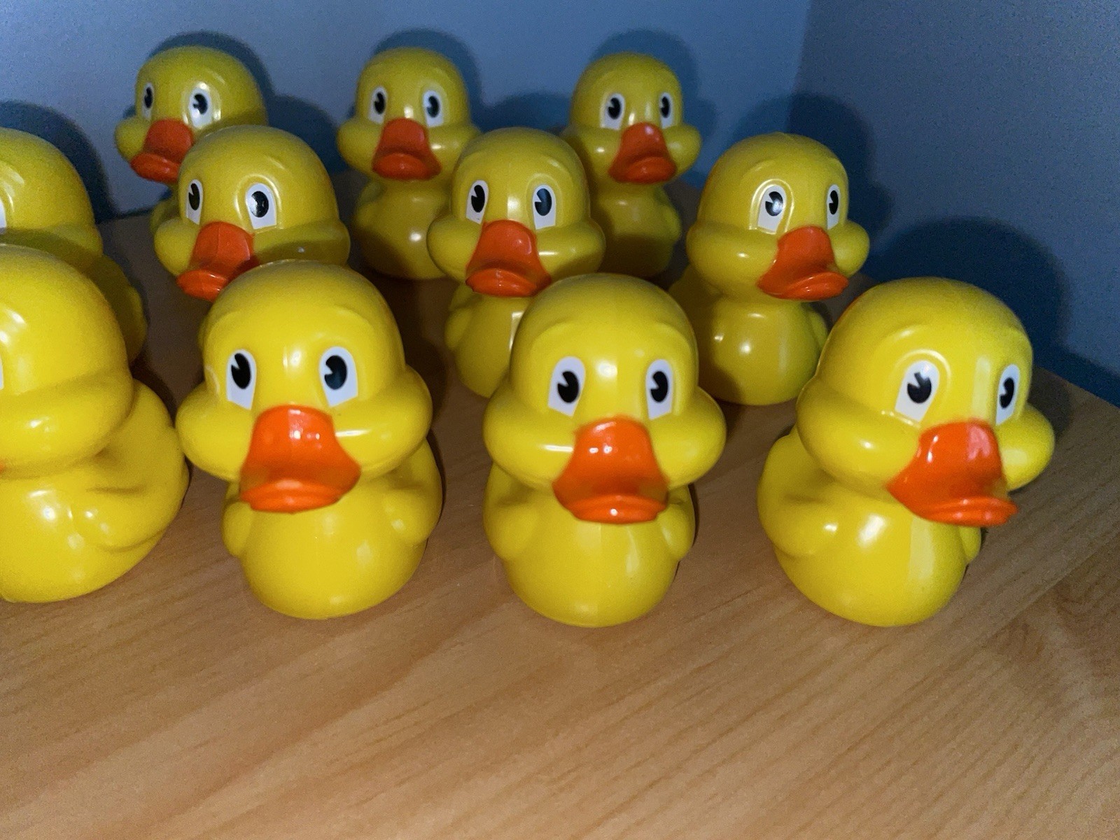 12 Plastic Ducks with Shapes on Bottom for Education Games ~Non-Floating~