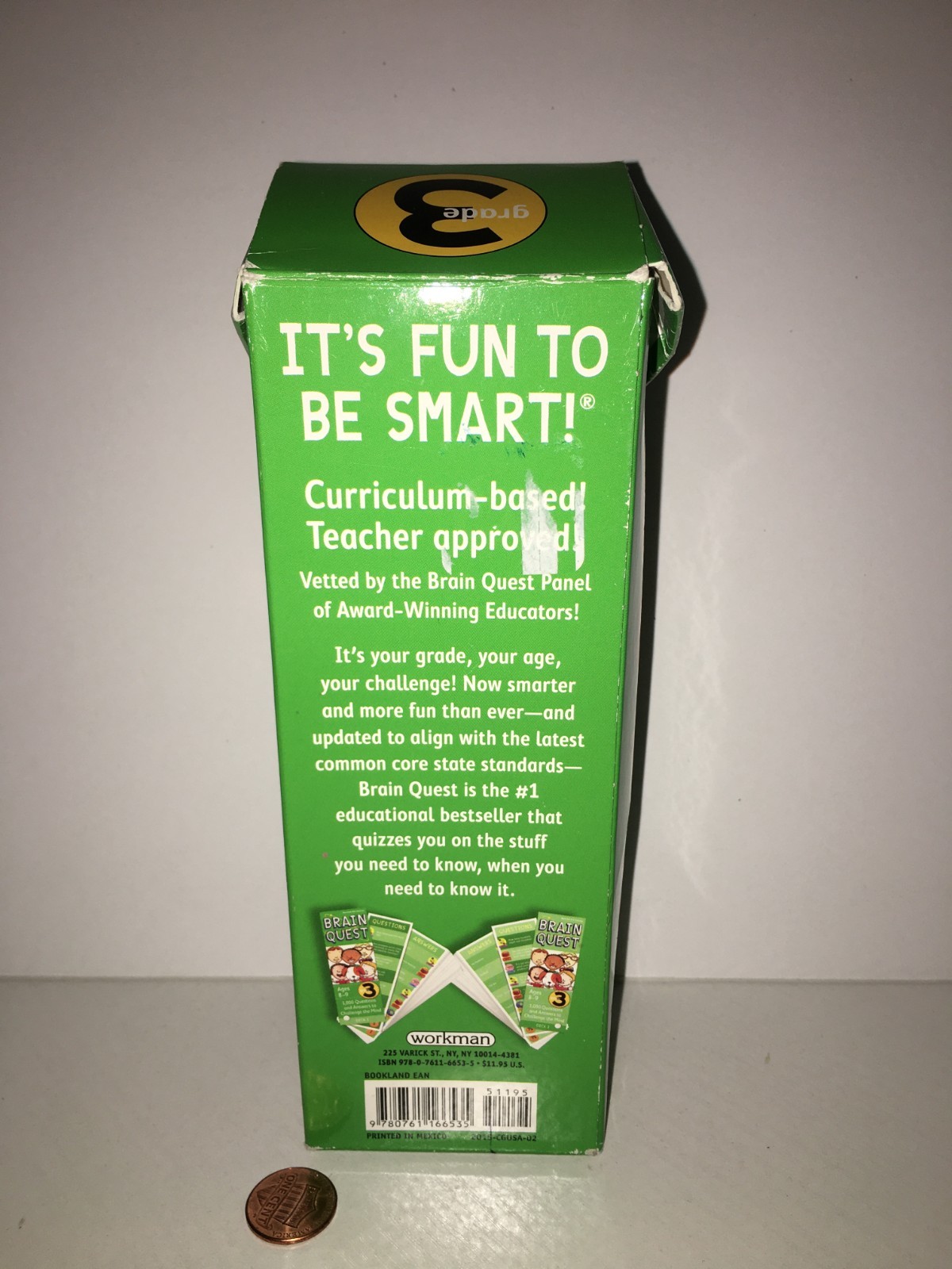 new Brain Quest 3rd Grade 1000 Questions & Answers childs toy ages 8-9 education