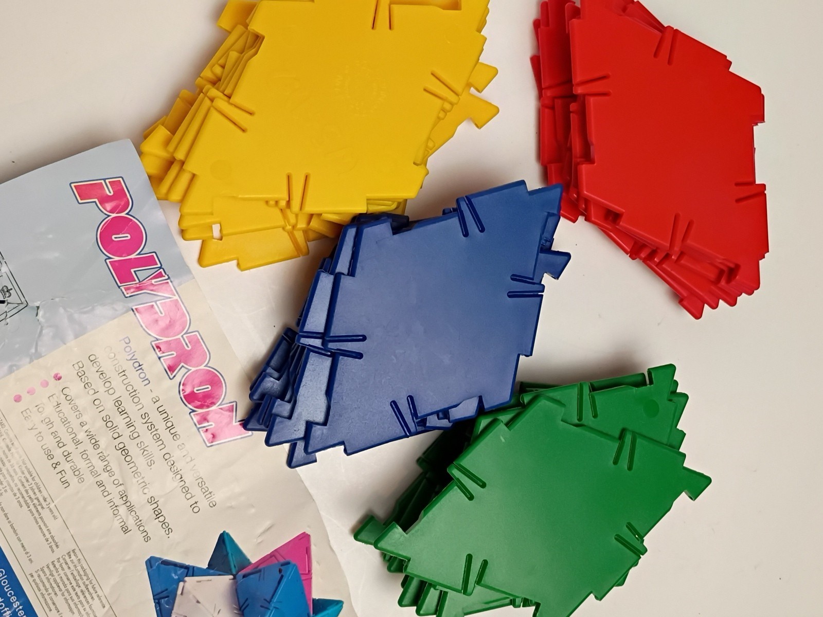 Polydron 40 Pieces Triangles Geometric 3D Shape Building