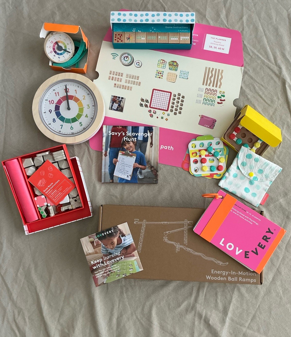LOVEVERY The Planner Play Kit 58, 59, 60 Months NEW Complete Montessori