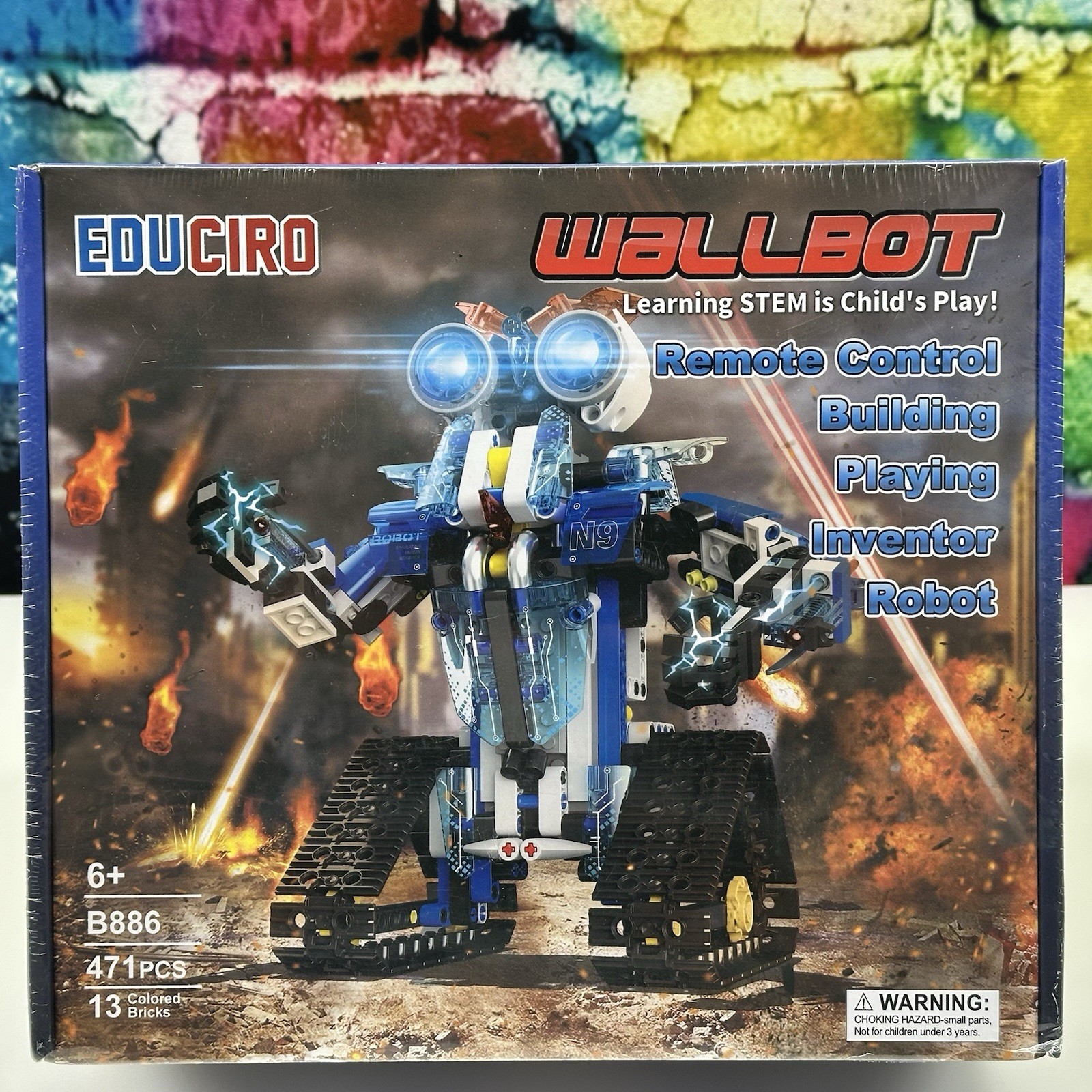 EDUCIRO WALLBOT Learning STEM Child’s Play Ages 6+ Building Toy Remote Control