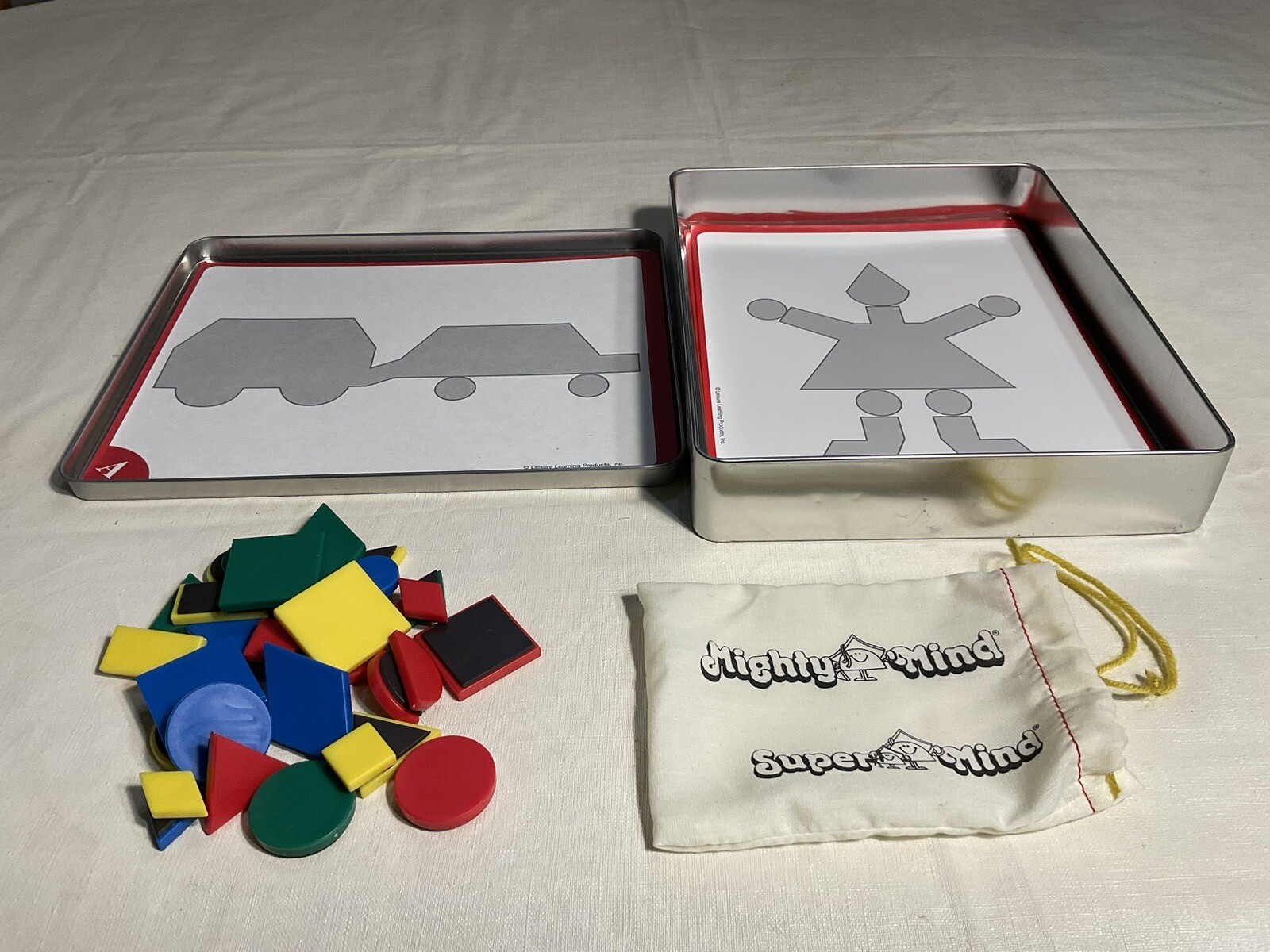 LEISURE LEARNING MAGNETIC MIGHTY MIND TILES & PATTERN CARDS CHALLENGER SET