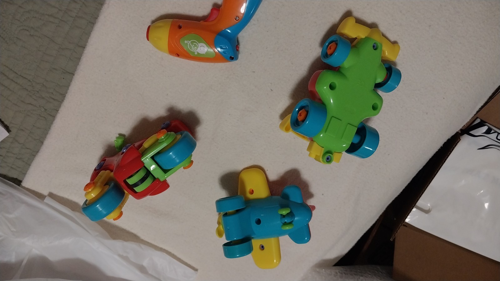 Create & Design Lakeshore Drill Kit + Play Go Set of Vehicles- parts for both