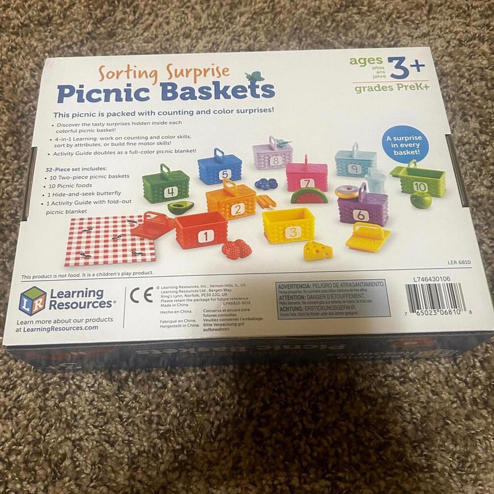 Learning Resources Sorting Surprise Picnic Baskets Sorting & Matching (NEW)