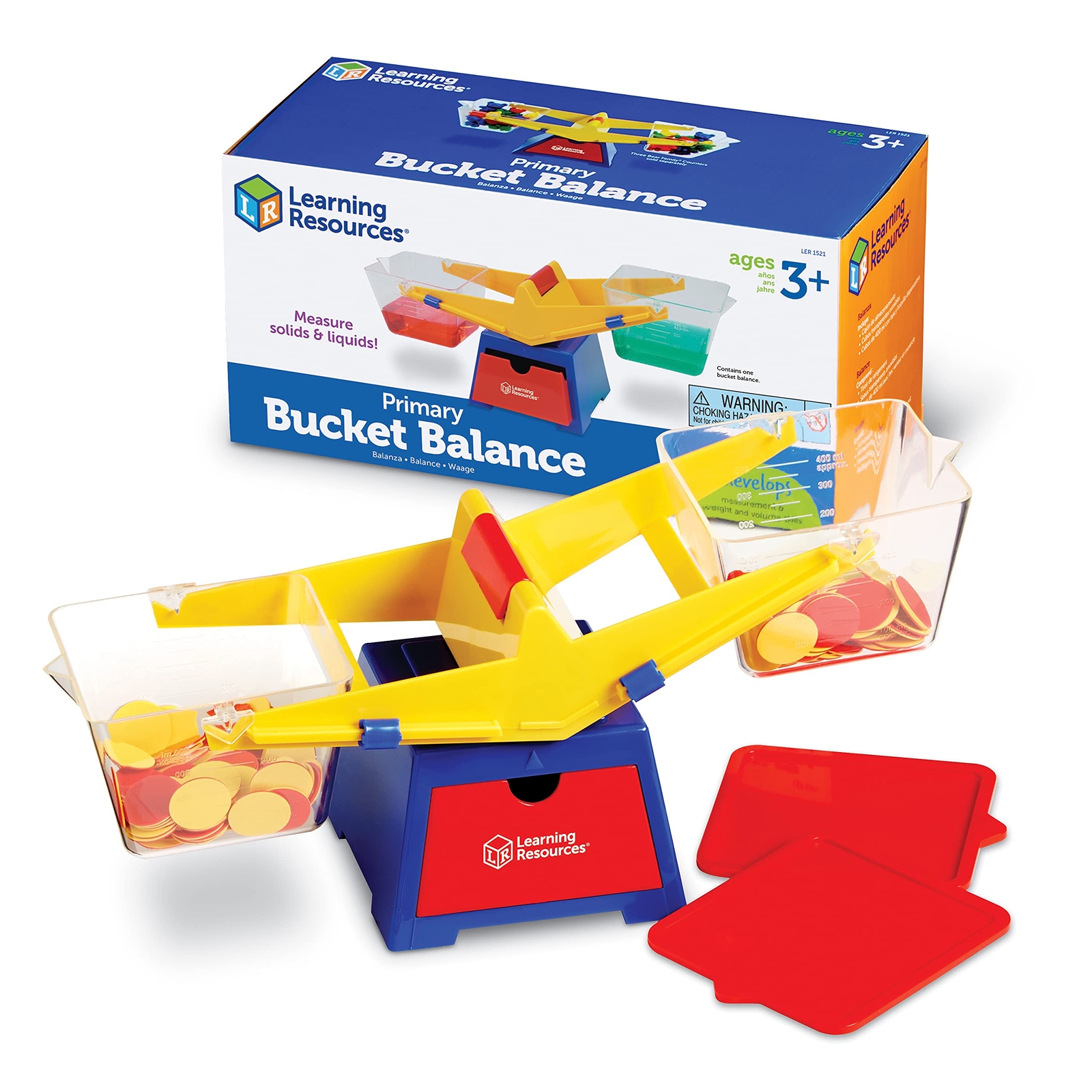 Multi Color Bucket Balance Scale for Kids STEM Learning and Measurement Tools