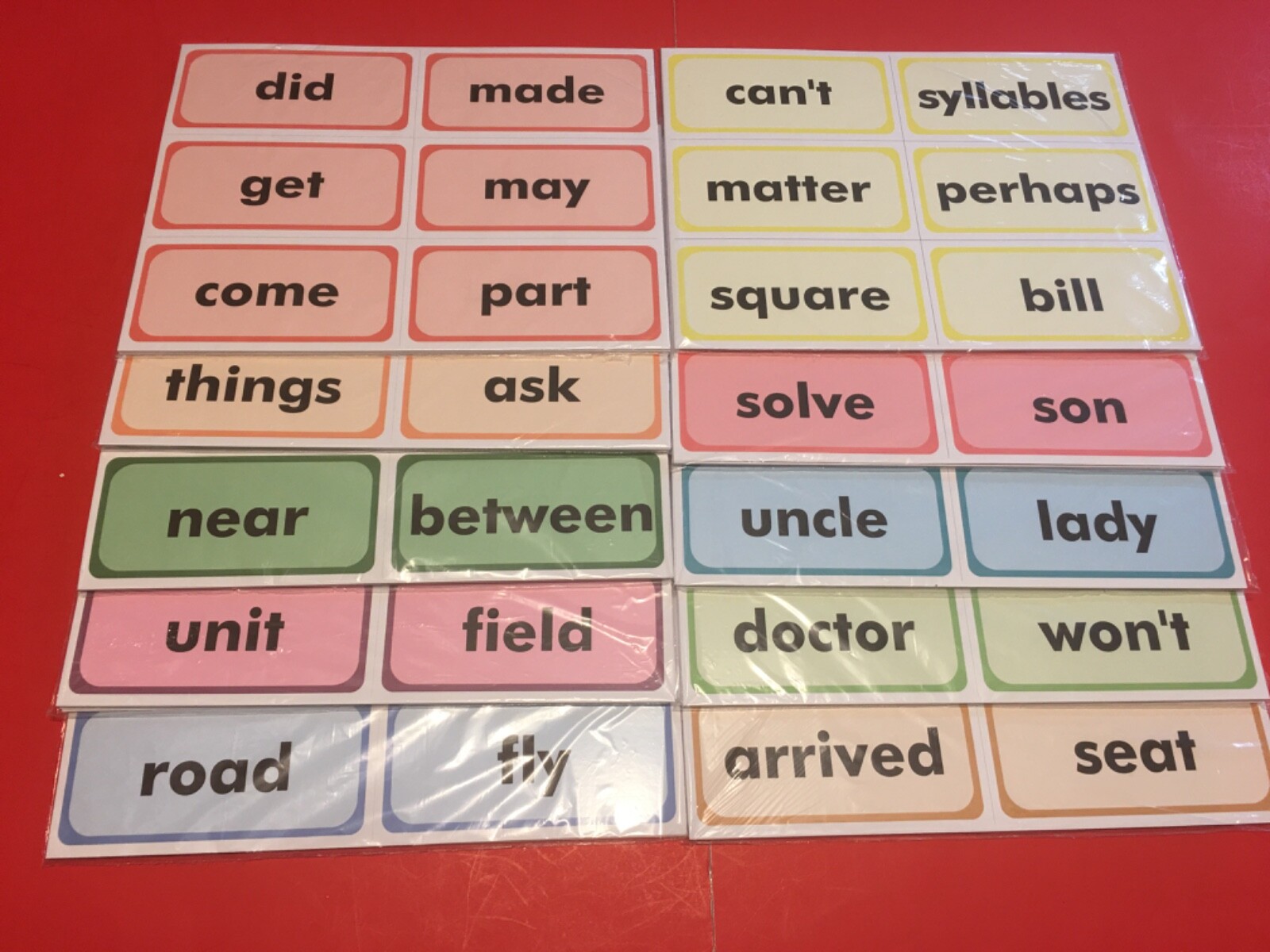 DIY – Fry’s 1000 Sight Words set – Reading – PRINTED & UNCUT – 1000 cards