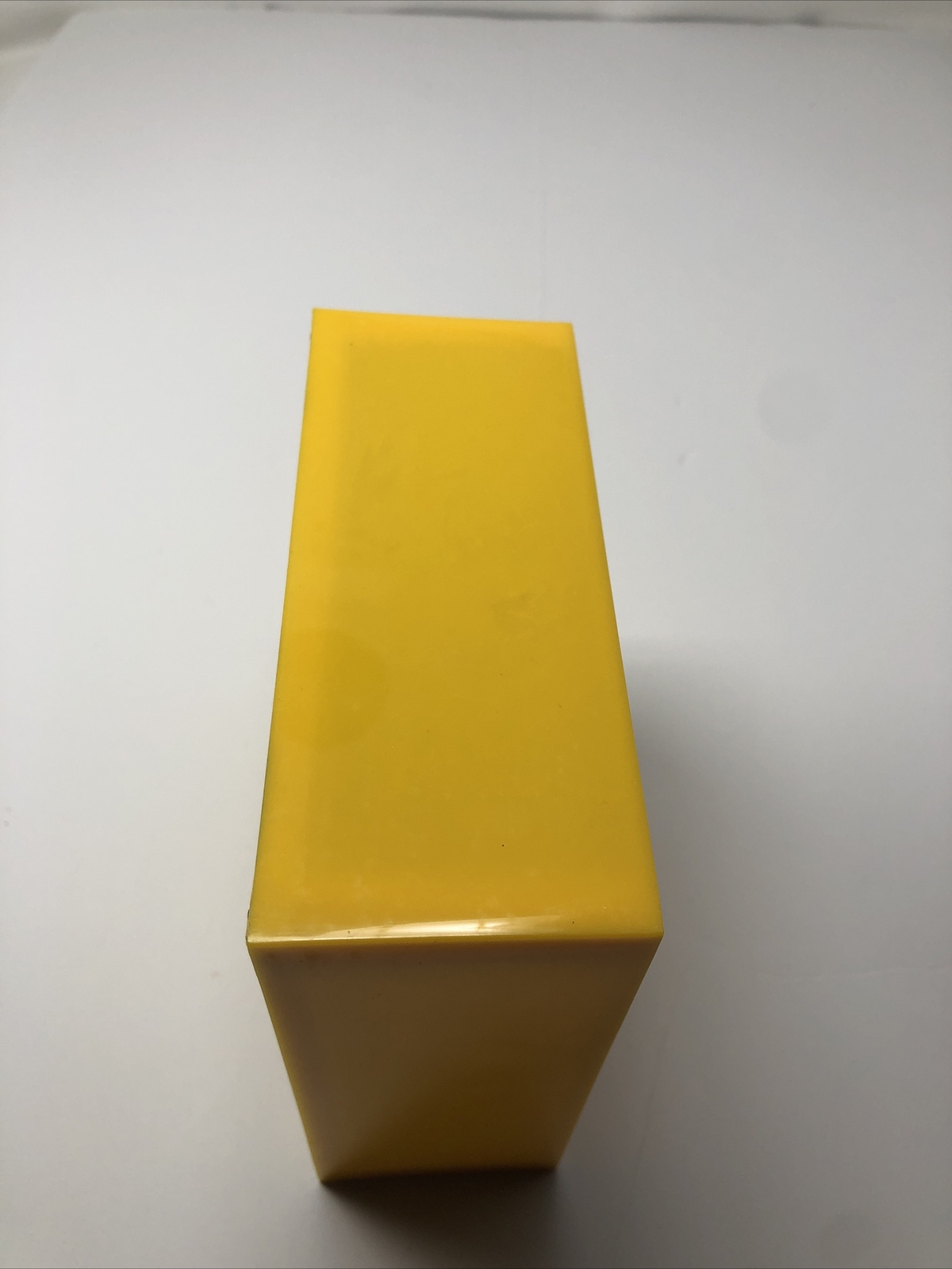 PIzza Coin Bank Clear Unbreakable Plastic Yellow Pizza Print 5.9×5.9×2.4″