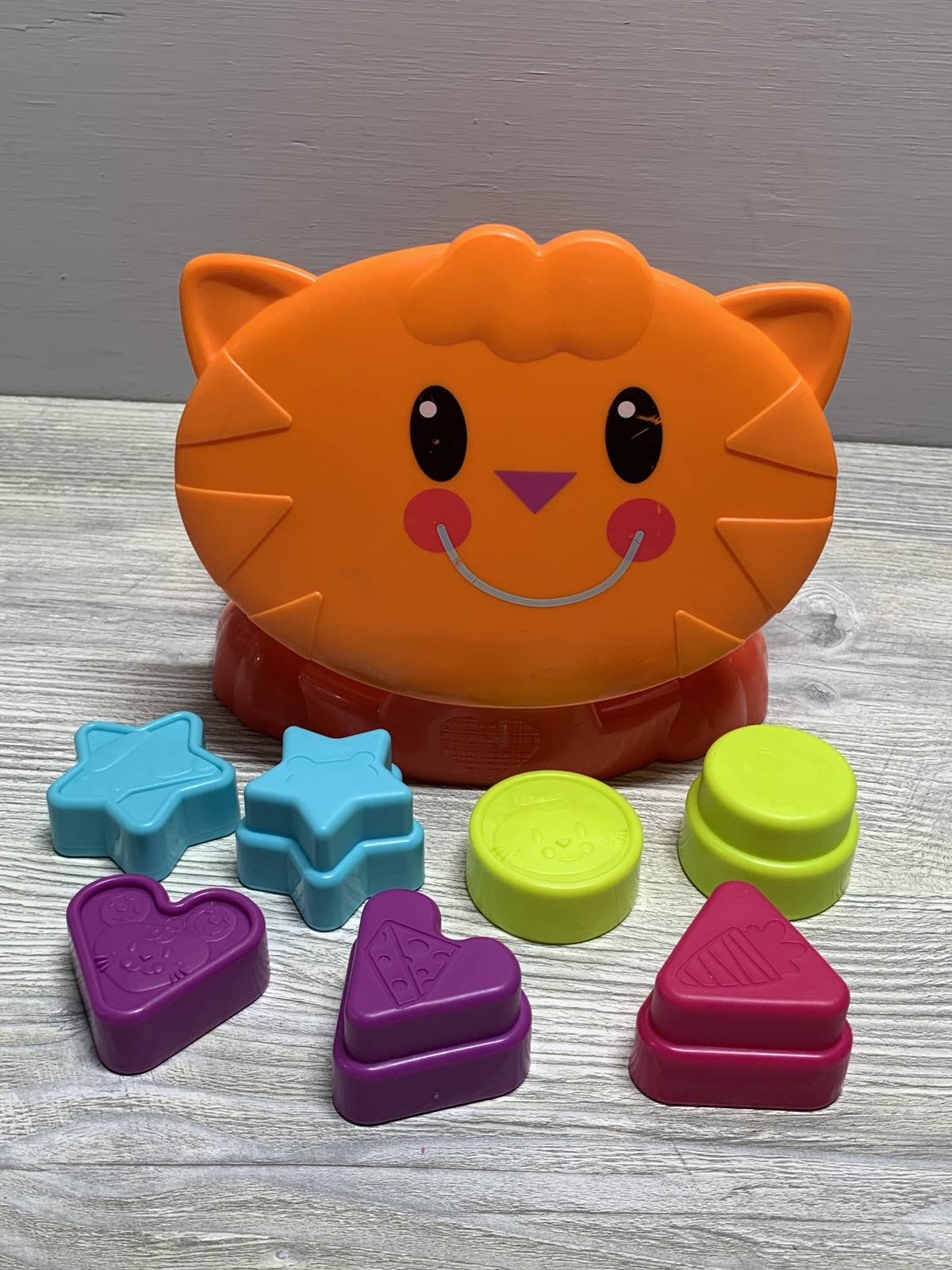 Playskool Cat Shape Sorter Toy Complete Set Educational Toddler Sensory Activity