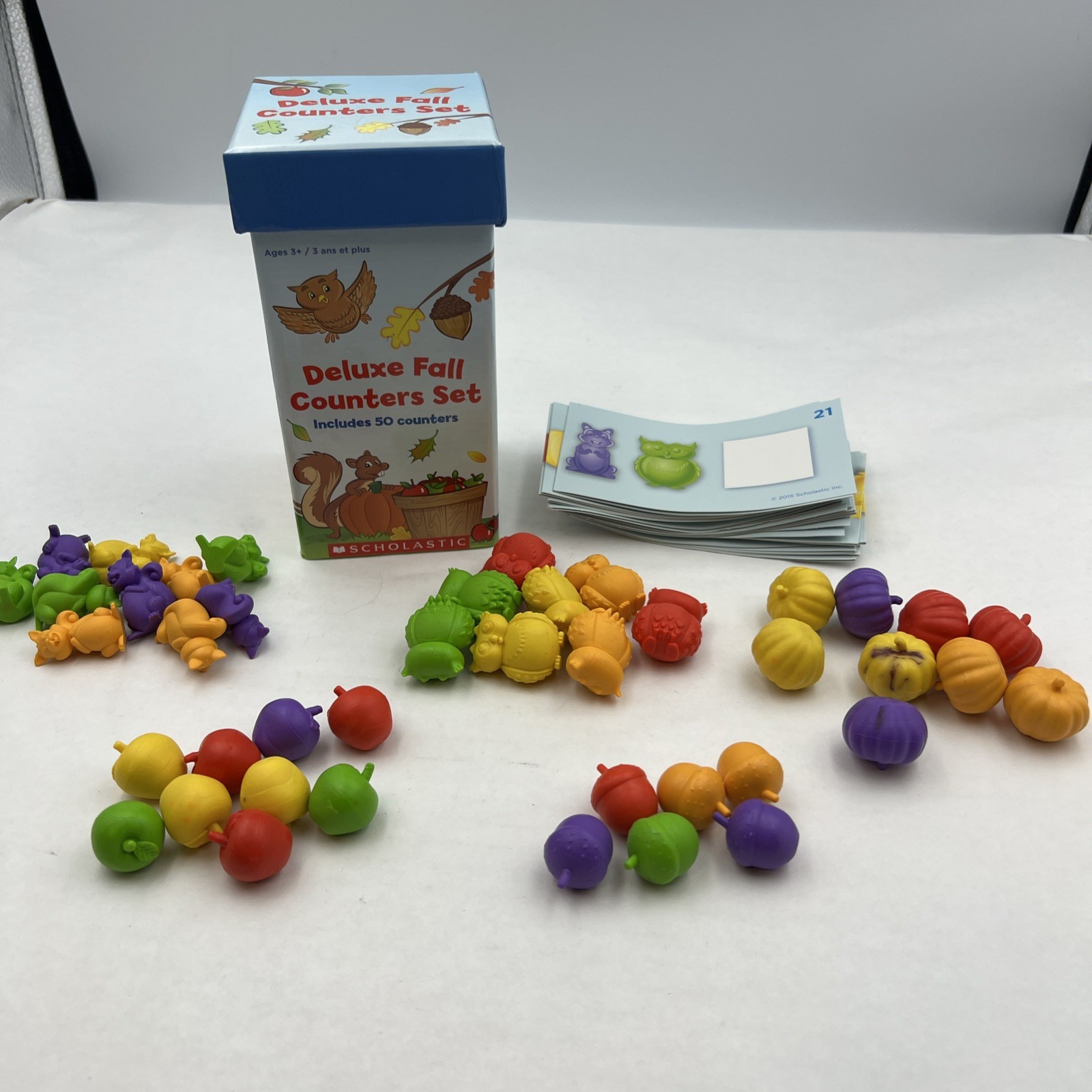 Deluxe Fall Counter Set- With Counter Cards – Scholastic Elementary Primary-READ