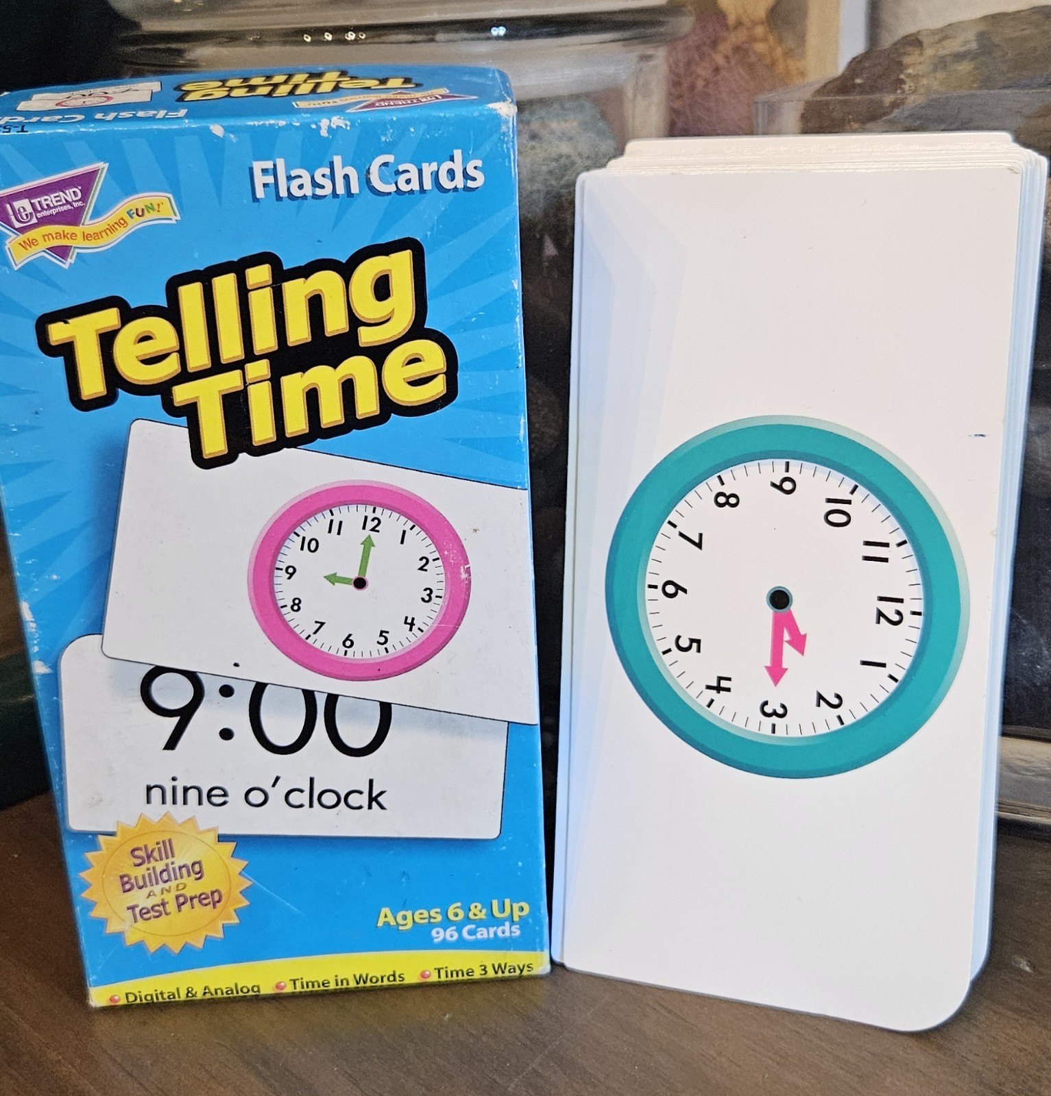 Telling Time Skill Drill Flash Cards