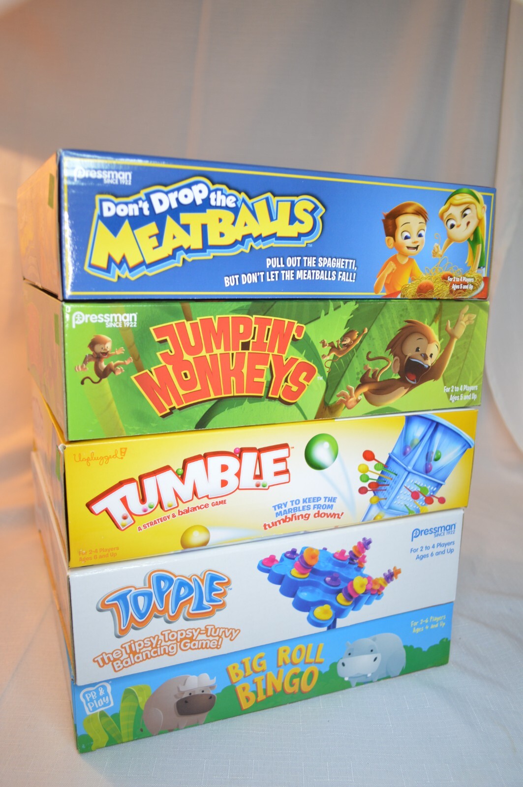 U PICK Game TOPPLE Meatballs Jumpin MONKEYS Big Roll BINGO TUMBLE Family NEW