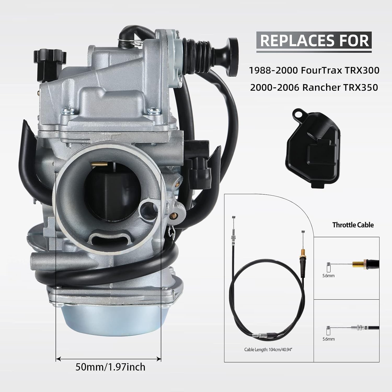 FourTrax 300 Carburetor for Honda TRX300 TRX350 Carb,Rancher 350,Foreman 400 450