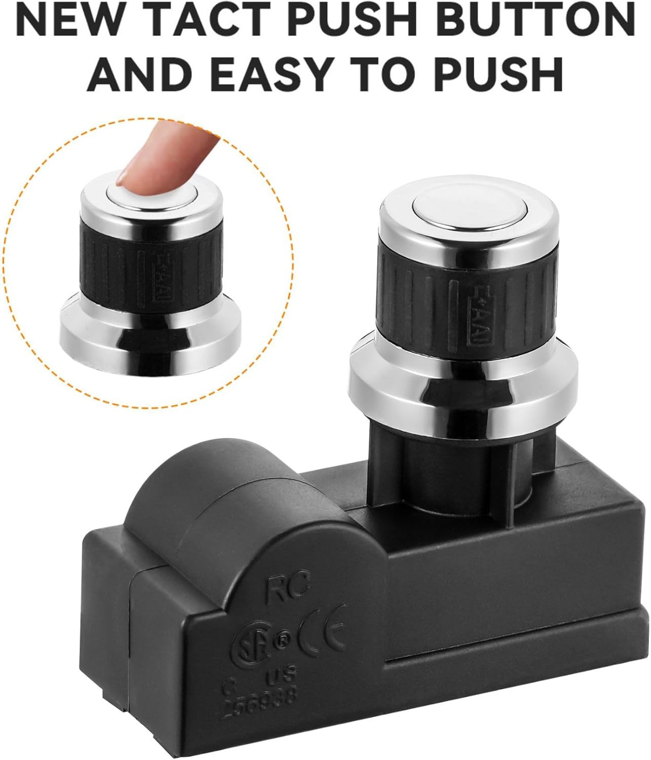 2 Male Outlets Universal Spark Generator AA Battery Tact Push Button Switch Elec