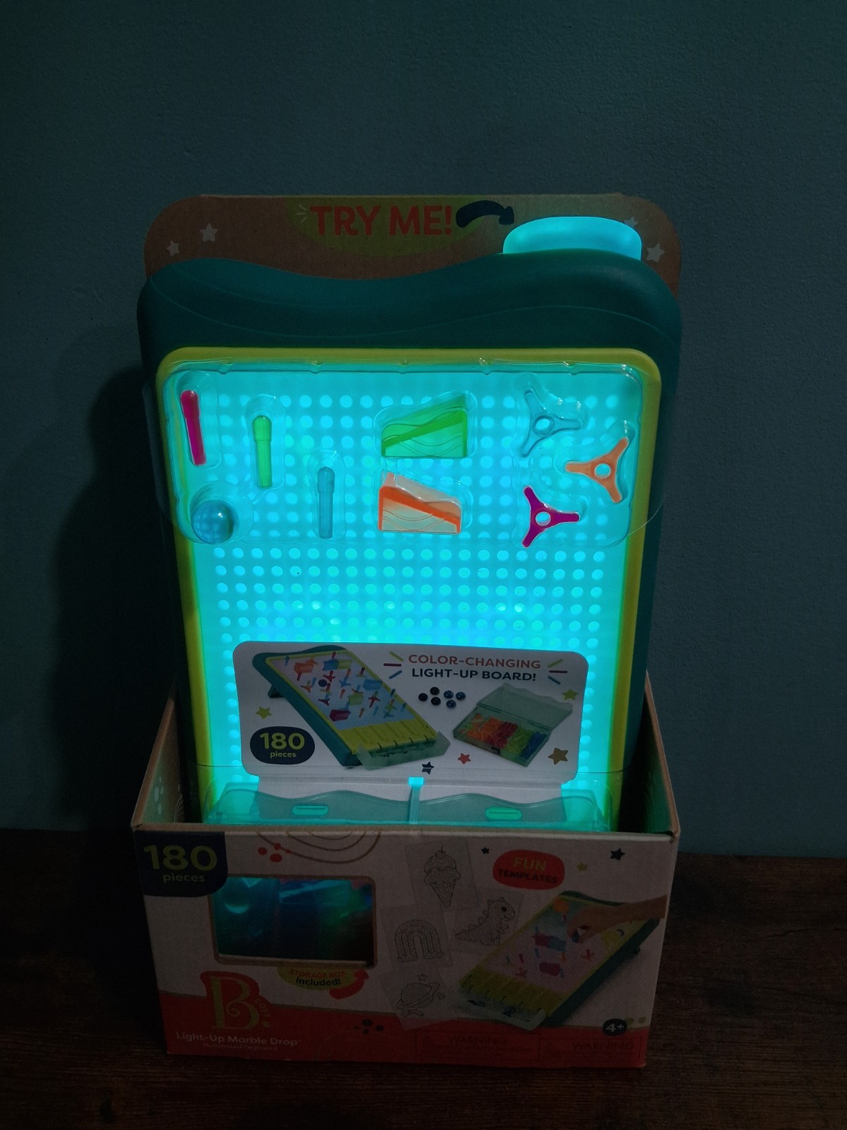 Btoys light up marble drop – illuminated pegboard 4 years up
