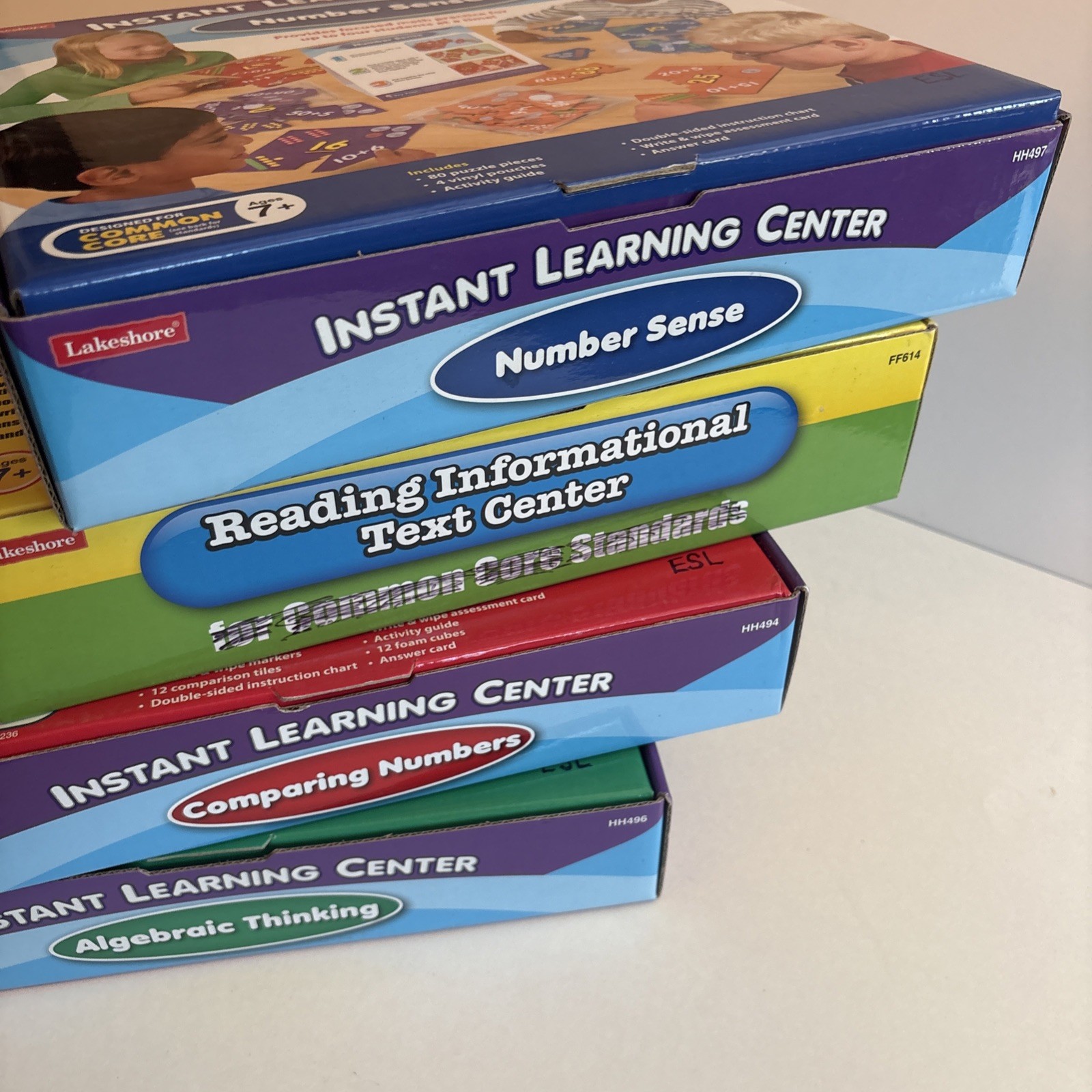 Learning Center Lakeshore Activity Set Lot Of 9 Games 7+ Homeschool Education