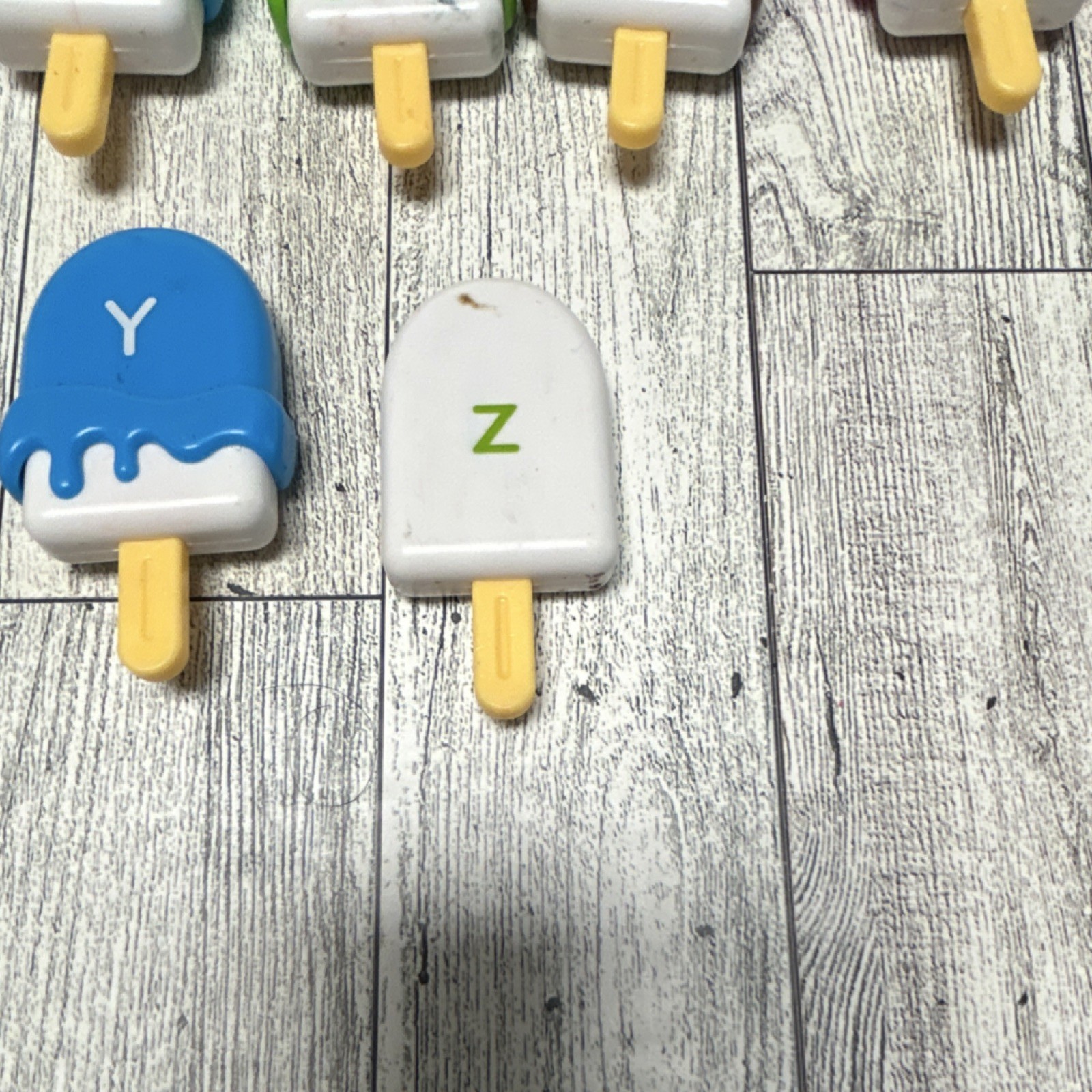 Alphabet Popsicle Educational Toy Set Uppercase Lowercase Letters Animal Names