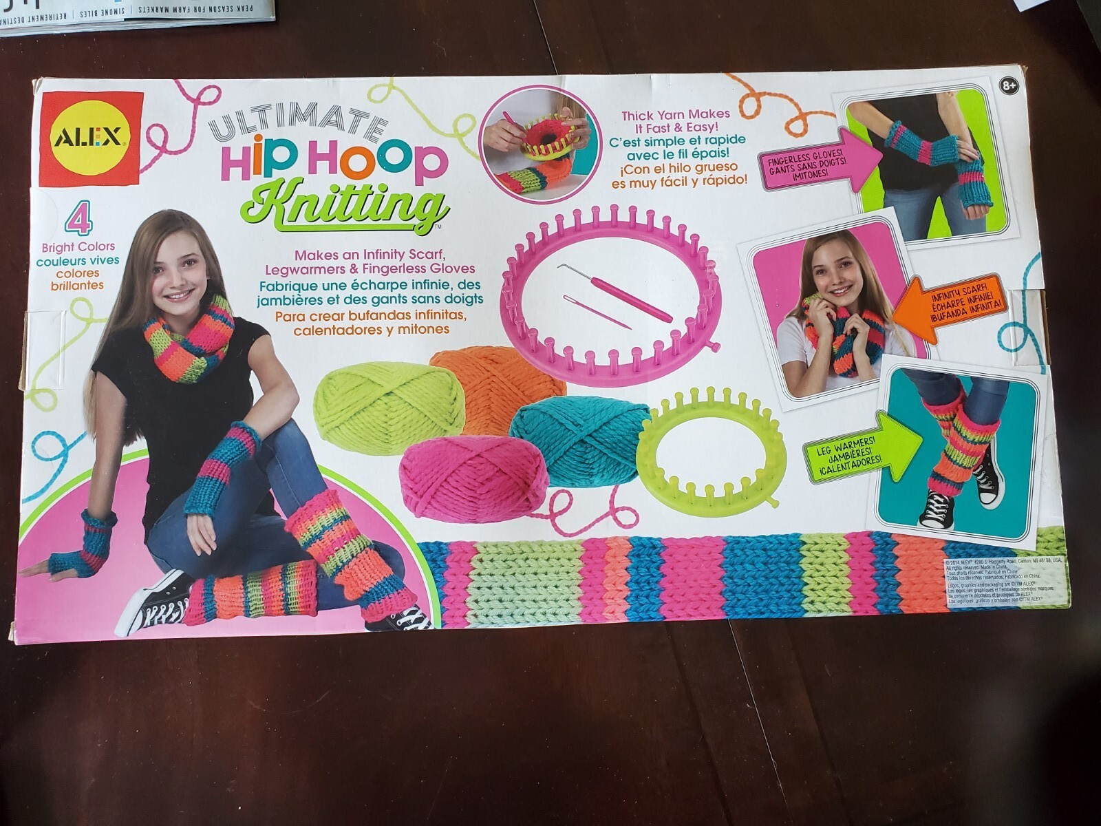 ALEX Toys Craft Ultimate Hip Hoop Knitting Bright Colors Yarn Instructions !NEW!