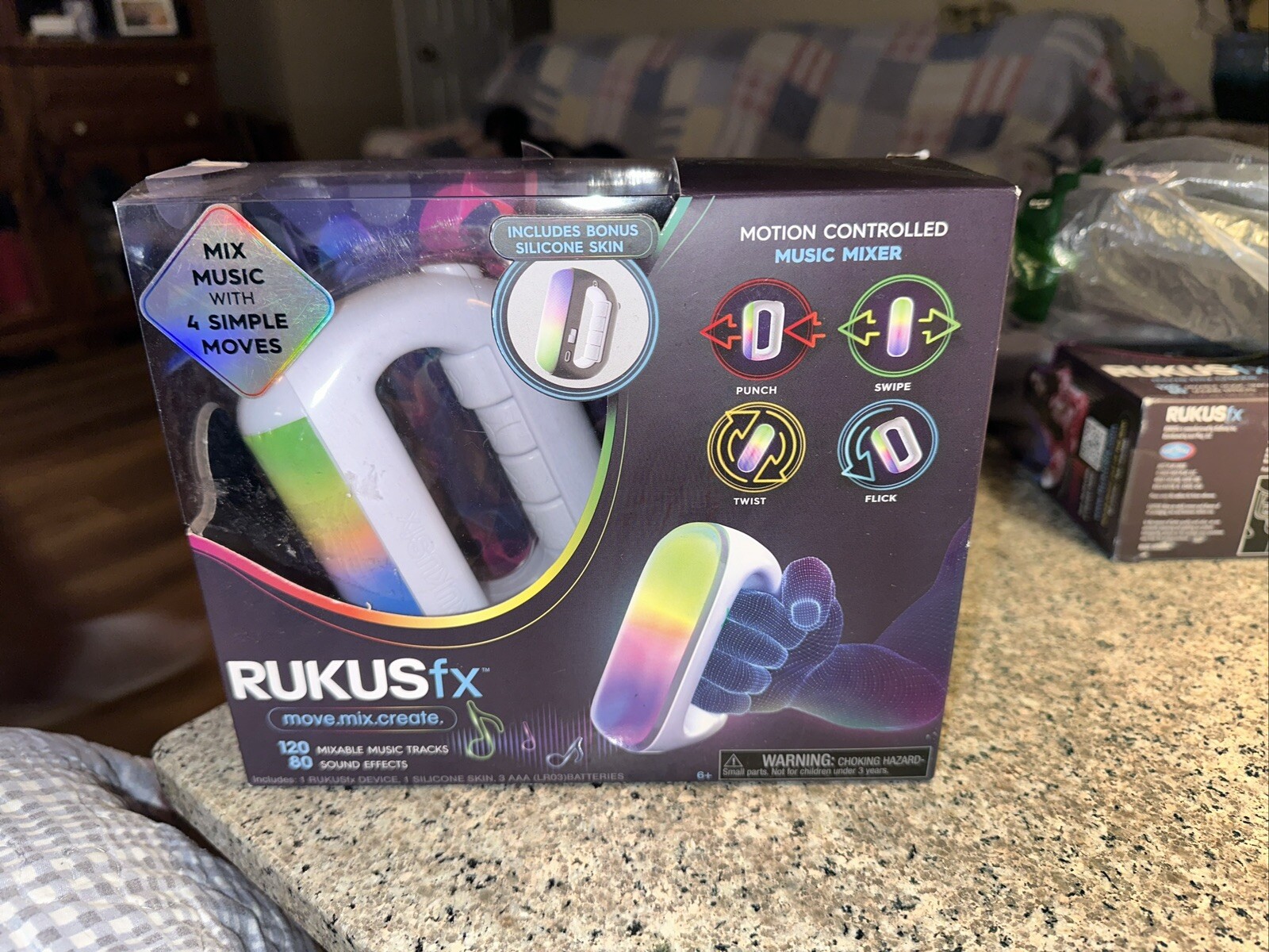 Just Play RUKUS fx Handheld Electronic Game – White (46809)