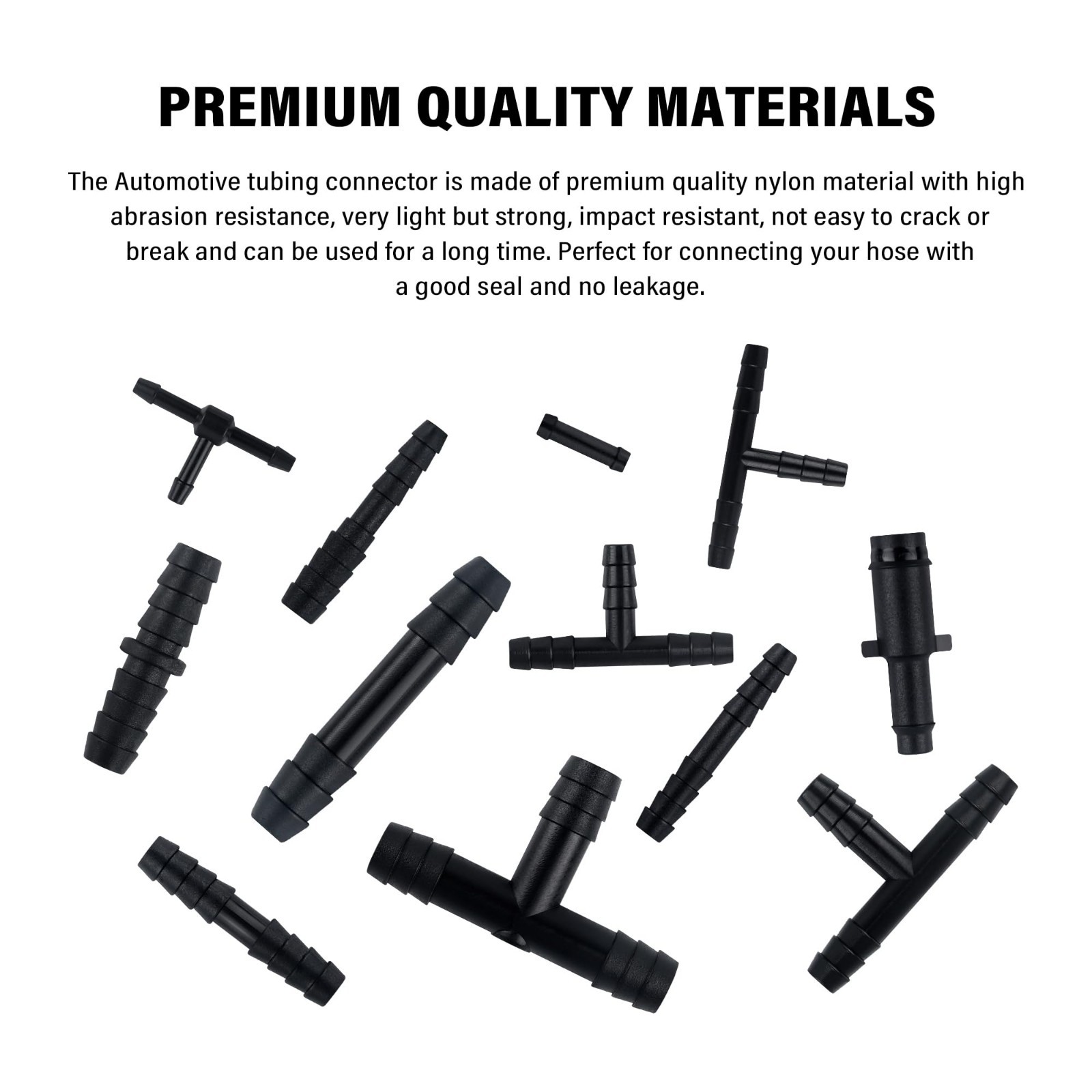 115Pcs Universal Vacuum Line Fittings Kit – 12 Size Hose Connectors Assortment