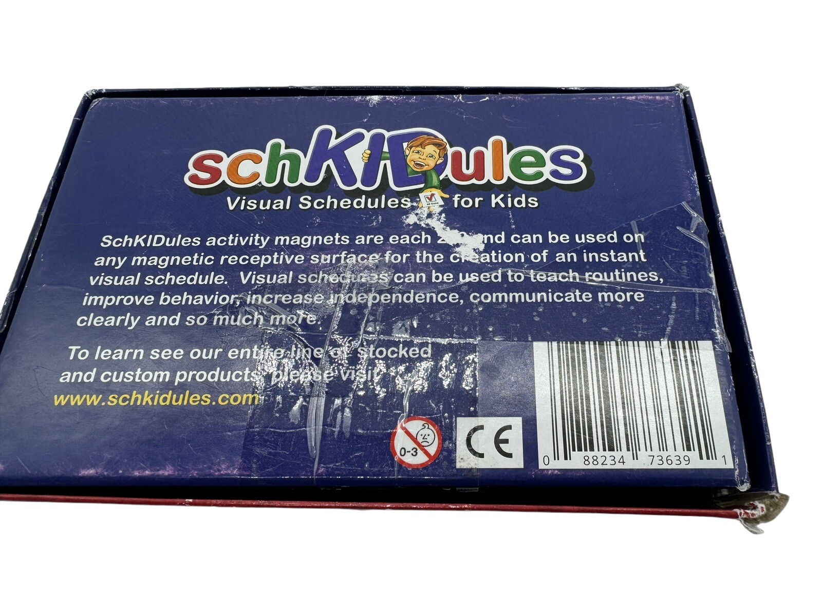 SchKIDules Kids Visual Schedules Deluxe Collection Box Set 132 Activity Magnets