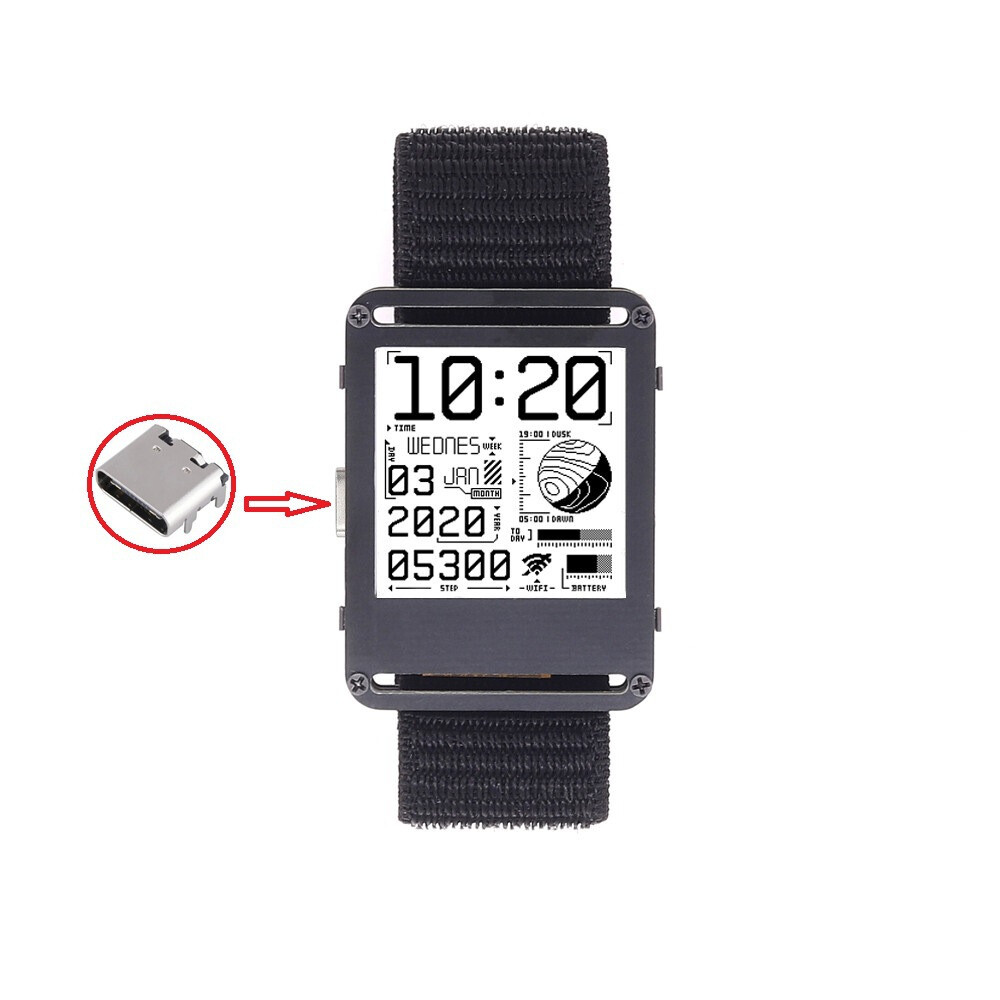 Watch 2.0PLUS ESP32 Programmable Electronic Watch Smart Ink Screen Open Source