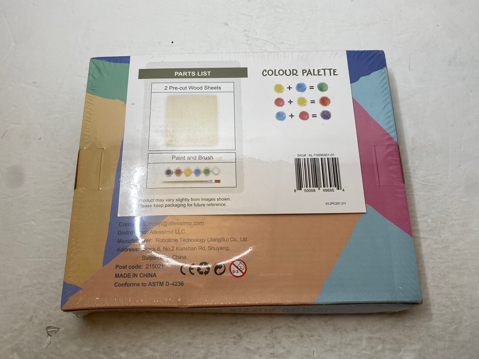 Allessimo T-Rex Reality Puzzle Paint Kit