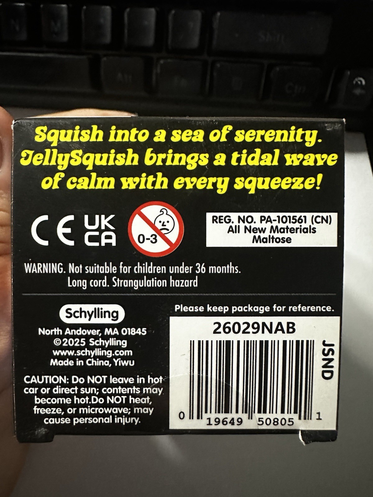 Schylling NeeDoh Jelly Squish- Purple Brand New! AUTHENTIC