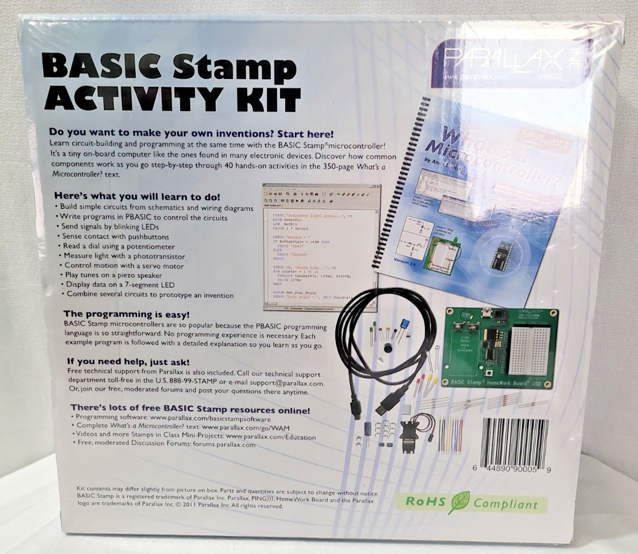 Parallax Basic Stamp Activity Kit : STEM Education -Sealed