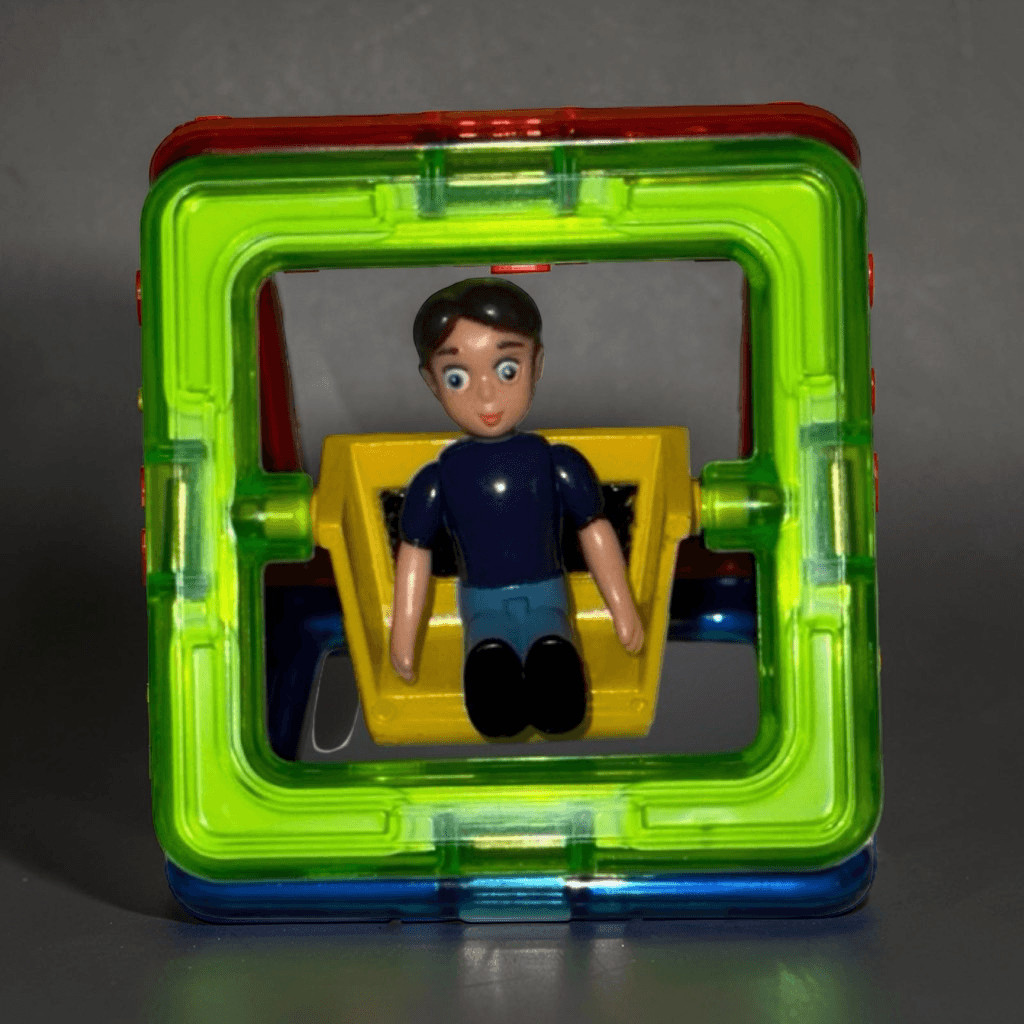 Magformers Boy Character 4 Pieces Add on Rainbow Colors STEM Building Toy B23