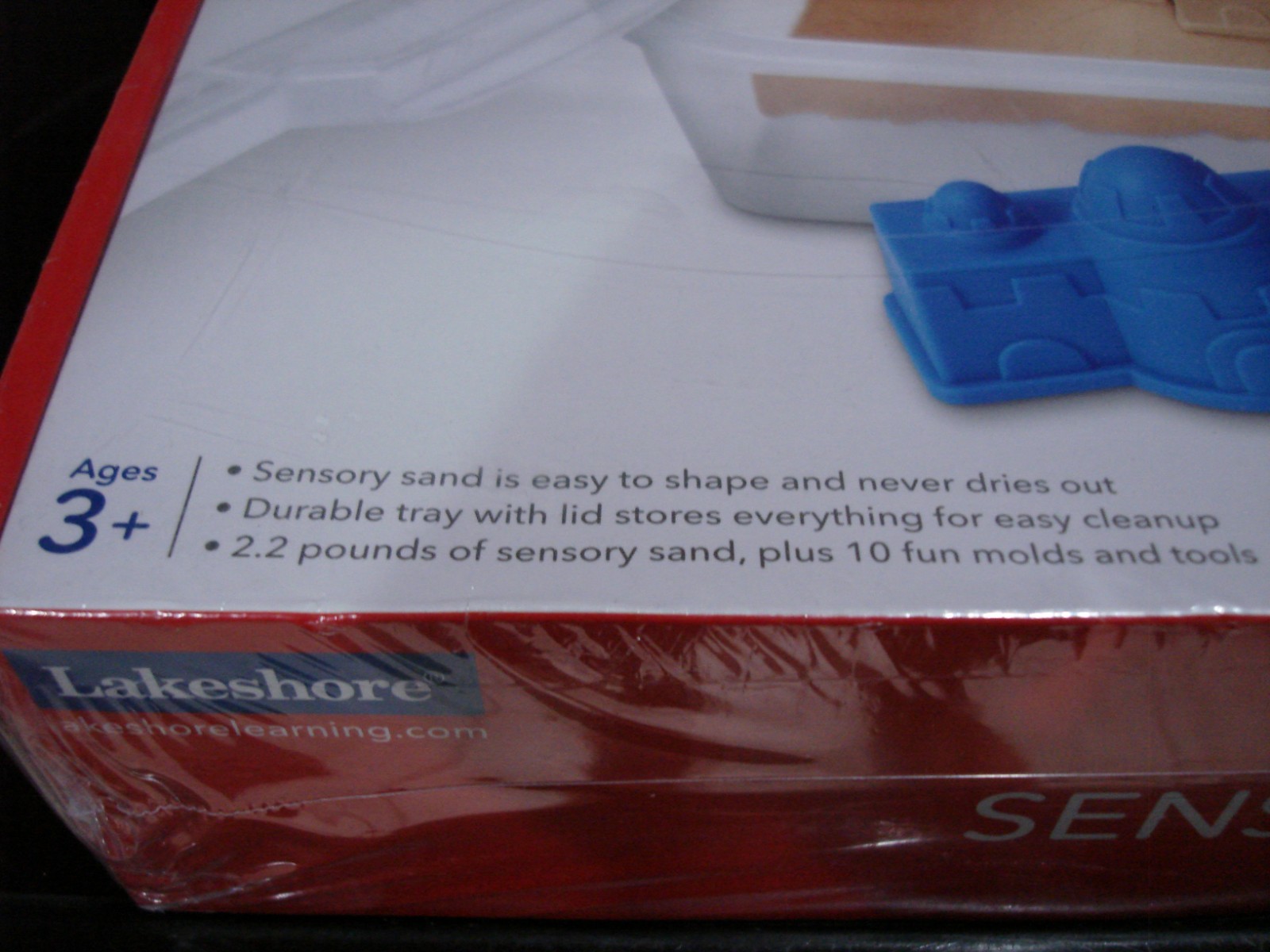 NEW/SEALED LAKESHORE LEARN & PLAY MOLD & PLAY SENSORY SAND SET 12 PC SET AGE 3+
