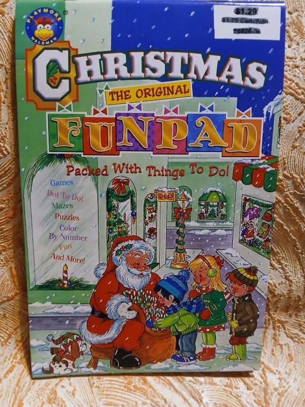 Christmas Fun Pad Mazes Coloring Games Cross Letter Cross Words Color By # New